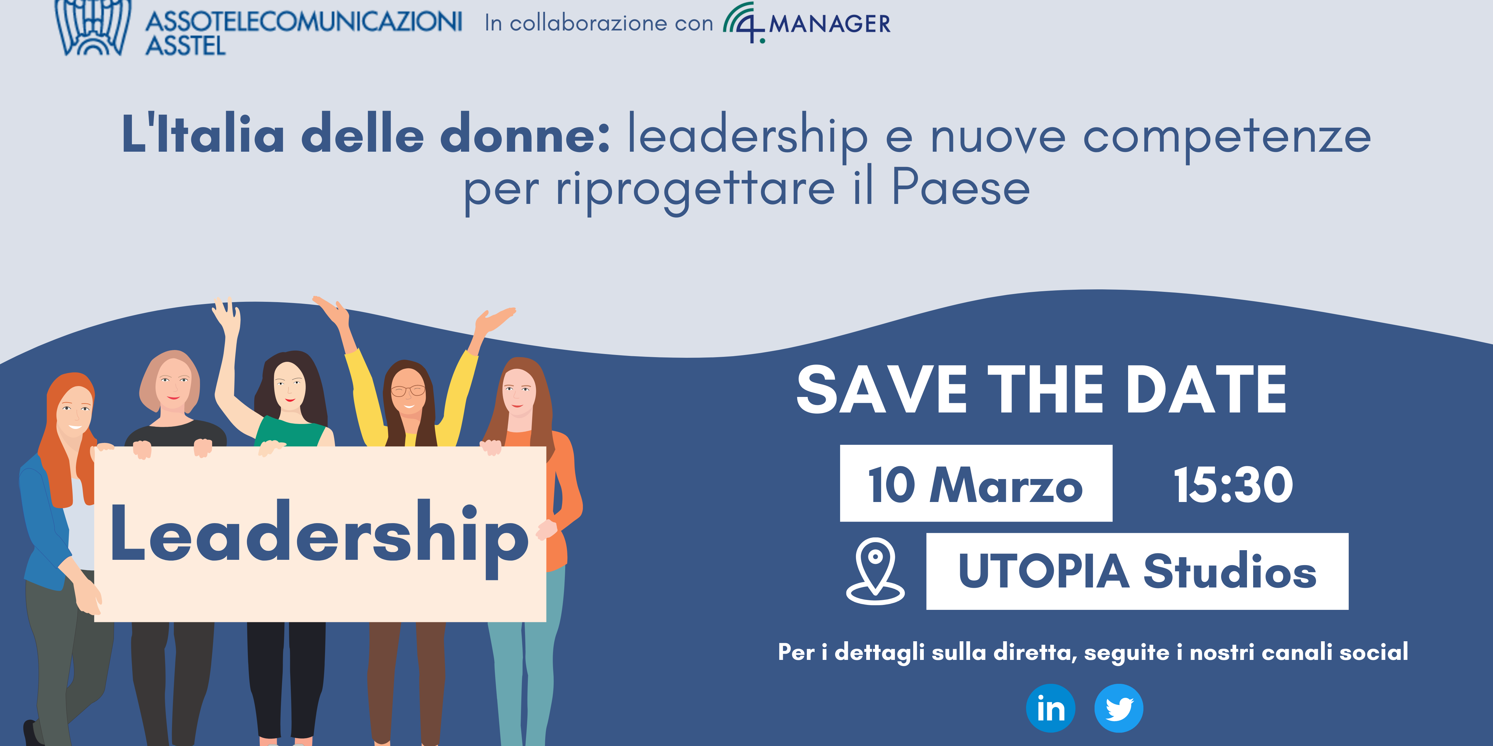 Asstel – Evento donne – Save The Date – Logo in alto
