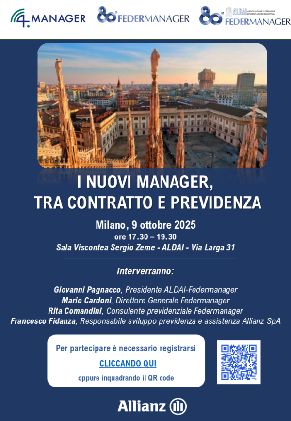2025-10-09-Federmanager-I-nuovi-manager-tra-contratto-e-previdenza-loghi