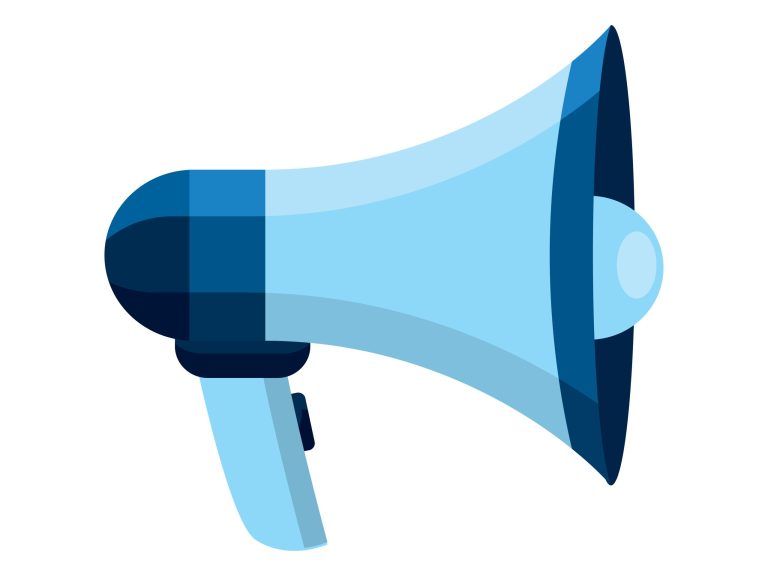 megaphone announce vector
